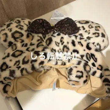 미니 팬캡 레오파드 무늬 디즈니