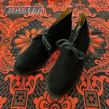 JIMDEAN 남성용 스웨이드 처카 부츠 블랙 26cm