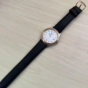 SEIKO 쿼츠 손목시계 화이트/골드