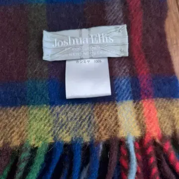 Joshua Ellis 캐시미어 100% 체크 머플러