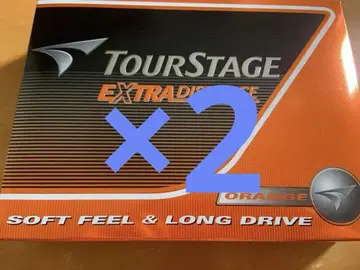 TOURSTAGE EXTRA DISTANCE 골프공 오렌지 2상자