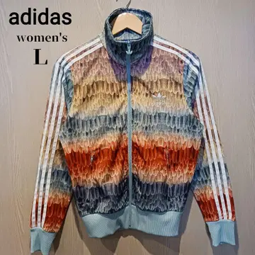 아디다스 오리지널 여성용 트랙 자켓 L 올 패턴