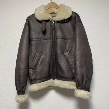 AVIATION [ M ] B-3 무스탕 플라이트 자켓 천연 가죽 양가죽