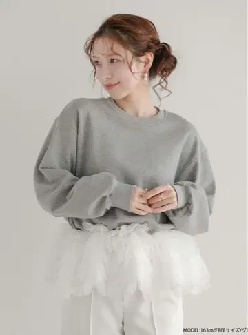 fitmore 택 포함 새상품! 밀피유 맨투맨! 그레이!!