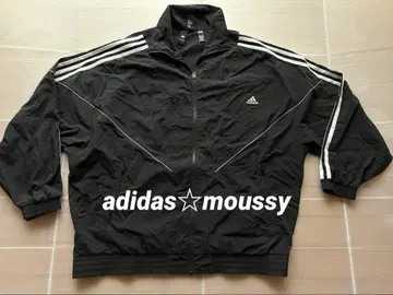 adidas moussy 콜라보 나일론 자켓 블루종 마우지