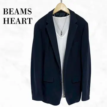 BEAMS HEART 테일러드 자켓 네이비 컬러 네이비 계열 심플