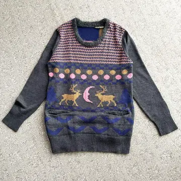 FRAPBOIS 플라보아 노르딕 무늬 니트 스웨터