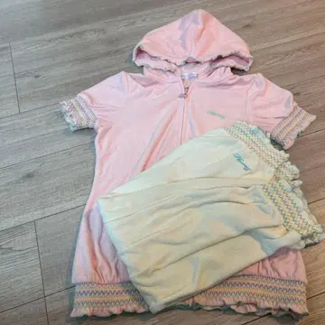 플리스 룸웨어 핑크