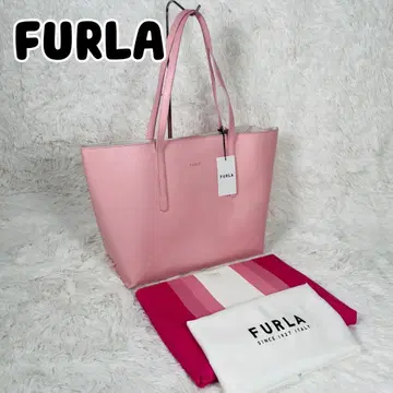 미사용 새상품 FURLA 토트백 파라다이스 M 사이즈 A4 대응 핑크 1