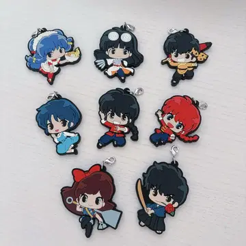 란마 1/2 러버 스트랩 8종 세트