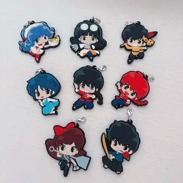 란마 1/2 러버 스트랩 8종 세트