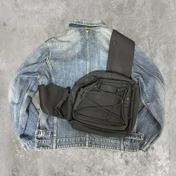 00s archive leather one shoulder bag y2k