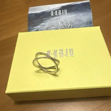 케이카주 5호 실버 반지 알알이 크로스 반지