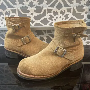 gorilla 엔지니어 부츠 스웨이드 베이지 버클 포함 25.5cm