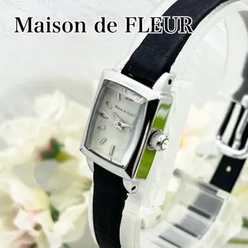 미사용 Maison de FLEUR 메종 드 플뢰르 여성용 시계 작동품