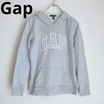 갭 긴팔 후드티 후디 로고 포켓 상의 블루 XS
