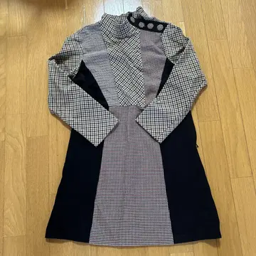 ZARA 체크 무늬 긴팔 원피스