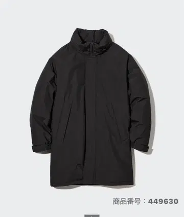 유니클로 방풍 패디드 코트 블랙 사이즈 L