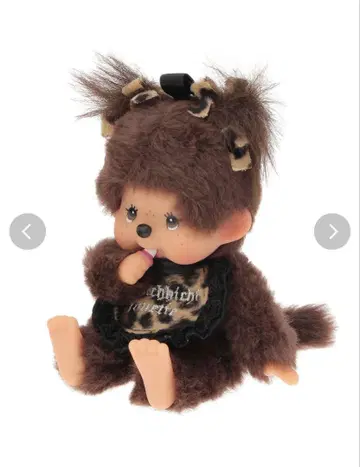 [ monchhichi x jouetie ] 레오파드 키체인 몽치치