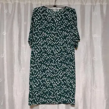 marimekko 꽃무늬 반팔 튜닉 S