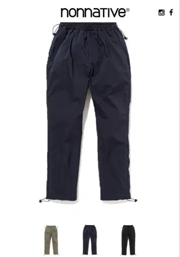 nonnative NN-P3744 네이비 팬츠 사이즈 1