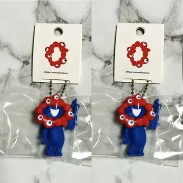 오사카 간사이 만박 미야쿠미야쿠 PVC 마스코트 키링 2개 세트
