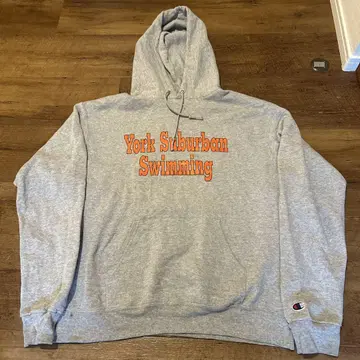 Champion York Suburban Swimming 후드티 00s