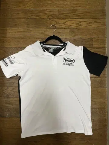 Norton 피케 셔츠 화이트/블랙