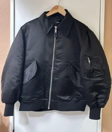 MURUA 무루아 플라이트 자켓 MA-1 충전솜 블루종 블랙 S