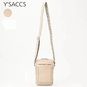 새상품 Y'SACCS 이자크 블록 모티브 미니백 아이보리 15400엔