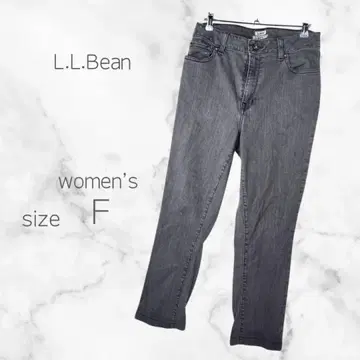 엘엘빈 그레이 데님 스트레이트 팬츠 클래식 핏 면 혼방