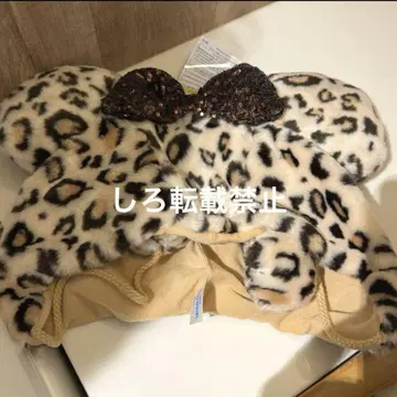 미니 팬캡 레오파드 무늬 디즈니