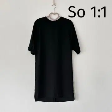 소원바이원 So 1:1 블랙 원피스 소매 슬릿