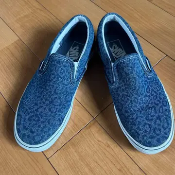 VANS 데님 레오파드 무늬 슬립온