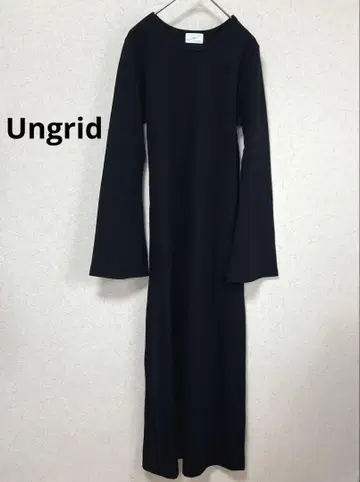 Ungrid 플레어 슬리브 골지 핏 원피스 새상품급