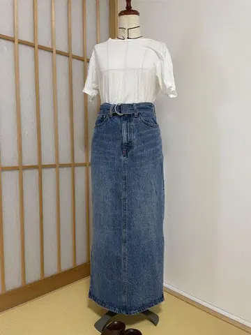 데님 타이트 스커트