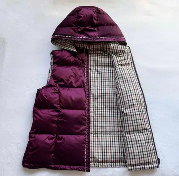 DAKS 닥스 리버서블 다운 베스트 체크 46 빅 사이즈