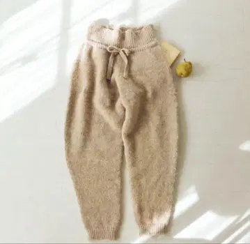 fofofofa HARVEST WHEAT BEIGE KNIT PANTS