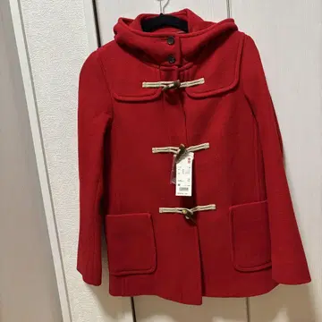UNIQLO 울 블렌드 더플 코트 M 레드