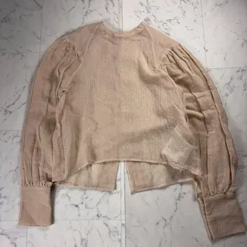 택 포함 아카네 우츠노미야 울 린넨 풀오버 니트 블라우스