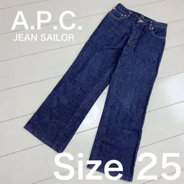 A.P.C. 인디고 여성용 사이즈 25 스트레이트 데님 청바지