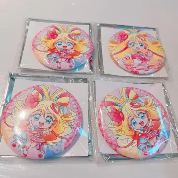너와 아이돌 프리큐어 큐어 아이돌 LIVE 캔뱃지 4개