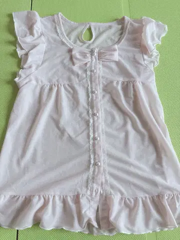 LODISPOTTO 리본 포함 핑크 반팔 블라우스 M 공주 갸루