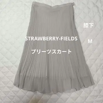 STRAWBERRY-FIELDS 플리츠 스커트