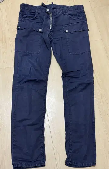 DSQUARED 네이비 워크 팬츠 4 포켓