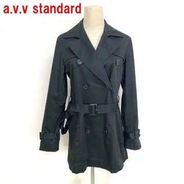 A4642 아베베 스탠다드 트렌치코트 면 반안감 블랙 40