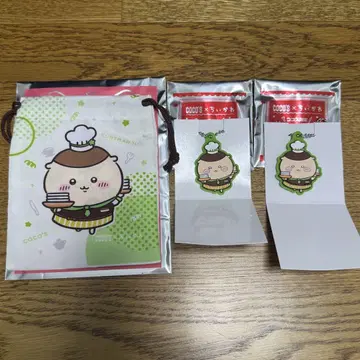 코코스 치이카와 (먼작귀) 밤만쥬 복조리 러버 키링 3종 세트