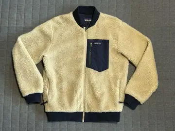 [ patagonia ] 플리스 자켓 M 크림색/네이비