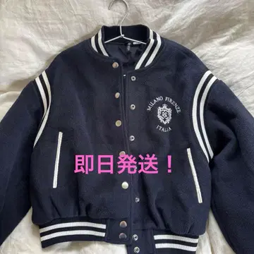 H&M 바시티 자켓 네이비