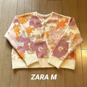 ZARA 플라워 패턴 니트 스웨터 M